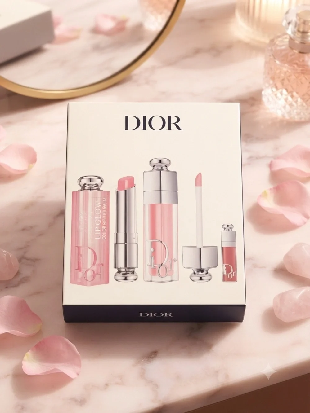 Dior Lip Glow Gift Set — Soft Pink Trio